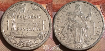 Французская Полинезия 1 франк 2009 г., KM# 11, 146b-080