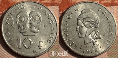Французская Полинезия 10 франков 1984 г., 238s-110