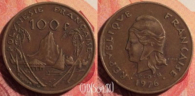 Французская Полинезия 100 франков 1976 года, 202i-069