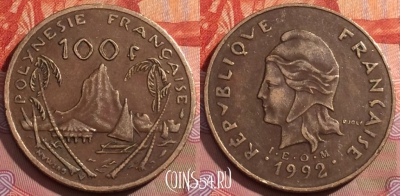 Французская Полинезия 100 франков 1992 года, 233a-094