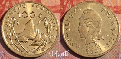 Французская Полинезия 100 франков 2009 года, 260a-100