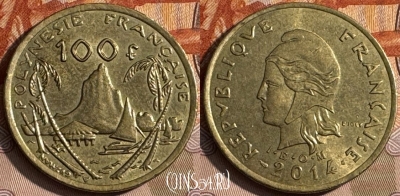 Французская Полинезия 100 франков 2014 г., 147s-060 ♛
