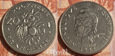 Французская Полинезия 20 франков 1999 г., 498р-143