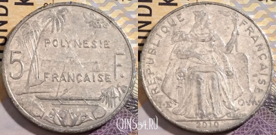 Французская Полинезия 5 франков 2000 года, 199-110