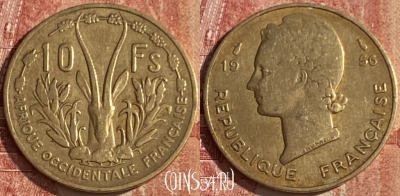 Французская Западная Африка 10 франков 1956 г., 047p- ♛