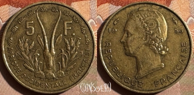Французская Западная Африка 5 франков 1956 г., 353s-126