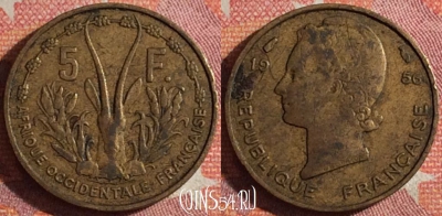 Французская Западная Африка 5 франков 1956 г., 361-118