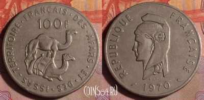 Французские Афар и Исса 100 франков 1970 г., 104f-071