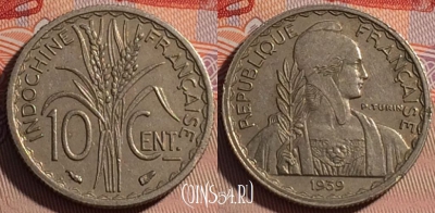 Французский Индокитай 10 сантимов 1939 года, 063d-028