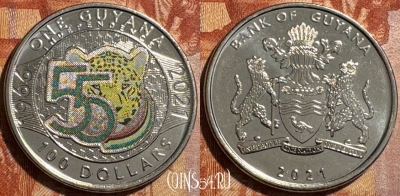 Гайана 100 долларов 2021 года, 502s-066