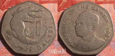 Гамбия 1 даласи 1987 года, KM# 29, 175-131