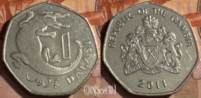 Гамбия 1 даласи 2011 года, KM# 59a, s512s-131