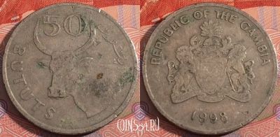 Гамбия 50 бутутов 1998 года, KM# 58, a140-065