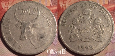 Гамбия 50 бутутов 1998 года, KM# 58, 147a-063