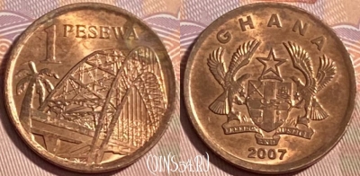 Гана 1 песева 2007 года, KM# 37, 479р-030