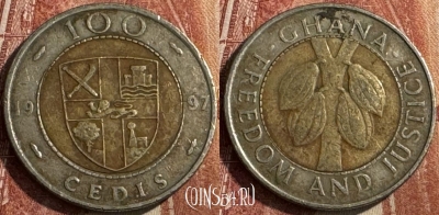 Гана 100 седи 1997 года, KM# 32, s473s-062
