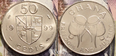 Гана 50 седи 1999 года, KM# 31a, 135-018