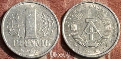 Германия (ГДР) 1 пфенниг 1979 года, KM# 8.2, 101s-009