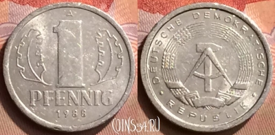 Германия (ГДР) 1 пфенниг 1988 года, KM# 8.2, 428-011
