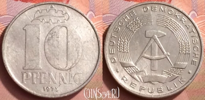 Германия (ГДР) 10 пфеннигов 1973 года, KM# 10, 055l-002
