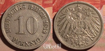 Германия (Империя) 10 пфеннигов 1912 A, 096d-010