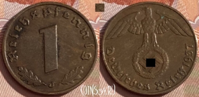 Германия (Третий рейх) 1 рейхспфенниг 1939 J, 471r-097