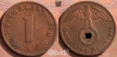 Германия (Третий рейх) 1 рейхспфенниг 1938 A, 148o-040