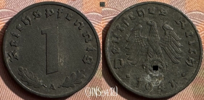 Германия (Третий рейх) 1 рейхспфенниг 1941 г. A, 388s-071