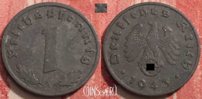 Германия (Третий рейх) 1 рейхспфенниг 1943 г. A, 252-111