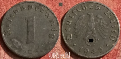 Германия (Третий рейх) 1 рейхспфенниг 1943 E, 375o-085