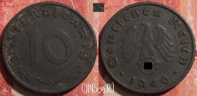 Германия (Третий рейх) 10 рейхспфеннигов 1940 года A,