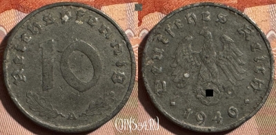 Германия (Третий рейх) 10 рейхспфеннигов 1940 A, 406s-130