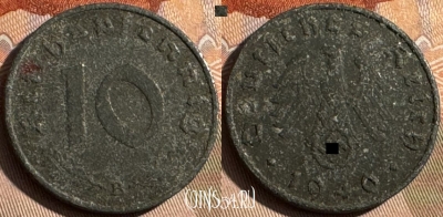 Германия (Третий рейх) 10 рейхспфеннигов 1940 B, 485s-014