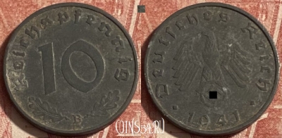 Германия (Третий рейх) 10 рейхспфеннигов 1941 B, 254p-137