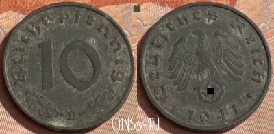 Германия (Третий рейх) 10 рейхспфеннигов 1941 B, 363p-062