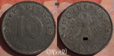 Германия (Третий рейх) 10 рейхспфеннигов 1943 A, 054i-169