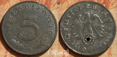 Германия (Третий рейх) 5 рейхспфеннигов 194* A, 305q-054