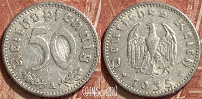 Германия (Третий рейх) 50 рейхспфеннигов 1935 A, 330q-099