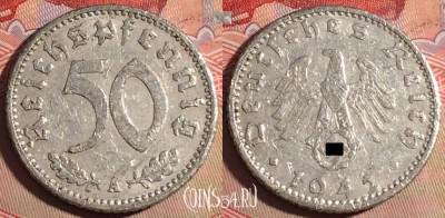 Германия (Третий рейх) 50 рейхспфеннигов 1942 A, 223a-075