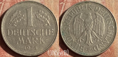 Германия 1 марка 1975 года F, KM# 110, 180p-050