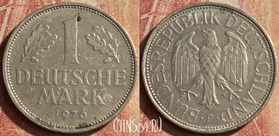 Германия 1 марка 1976 года F, KM# 110, 125p-083