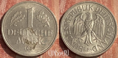 Германия 1 марка 1977 F, KM# 110, 229q-013 ♛