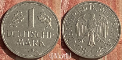Германия 1 марка 1982 J, KM# 110, 042p-115 ♛