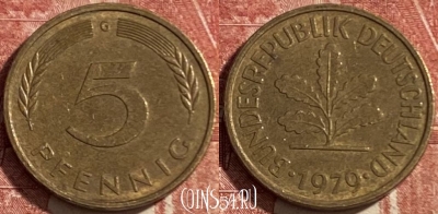 Германия 5 пфеннигов 1979 G, KM# 107, 475r-063