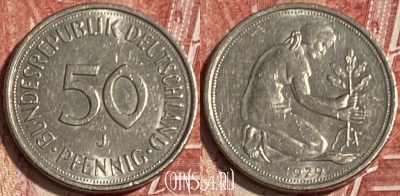 Германия 50 пфеннигов 1979 J, KM# 109, 071s-132