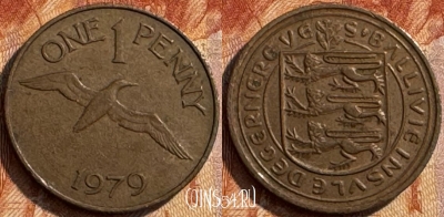 Гернси 1 пенни 1979 года, KM# 27, 282s-038