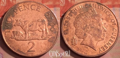 Гернси 2 пенса 2006 года, KM# 96, 210l-054