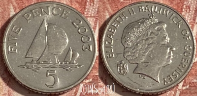Гернси 5 пенсов 2003 года, KM# 97, 365r-065