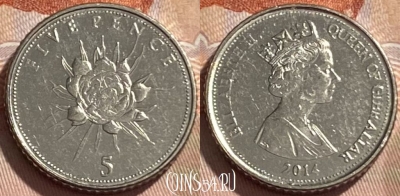 Гибралтар 5 пенсов 2014 года, 496р-053