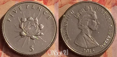 Гибралтар 5 пенсов 2015 года, 414-072